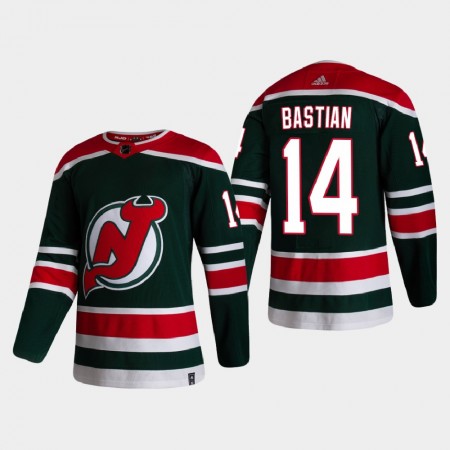 Camisola New Jersey Devils Nathan Bastian 14 2020-21 Reverse Retro Authentic - Homem
